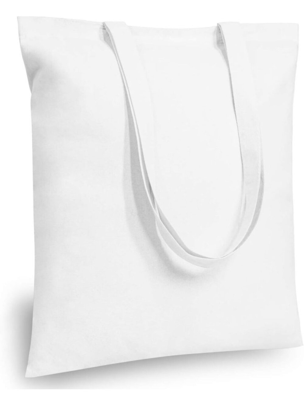 12-Pack White Cotton Tote Bags 16"x15" - Lightweight Reusable Grocery, DIY